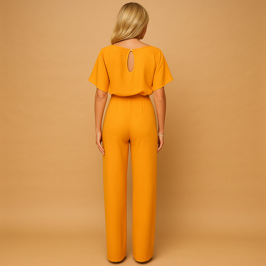 Damen Jumpsuit mit tailliertem Schnitt und Schnürdetail