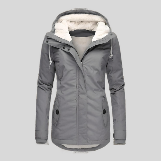 Lange Damen Winterjacke mit Kapuze – Warm & Wasserabweisend