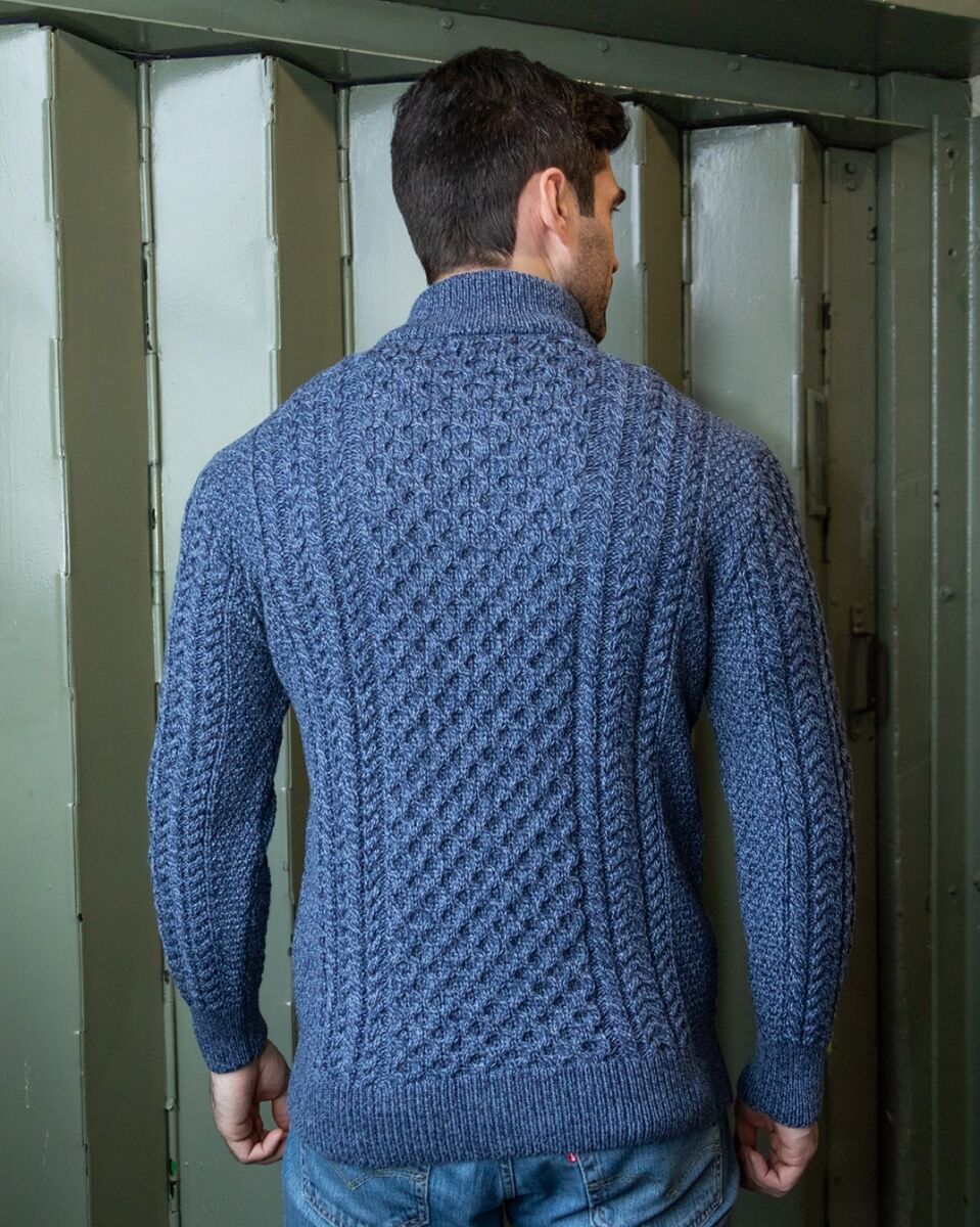Herren Pullover mit Halbreißverschluss | Klassisches Strickdesign für den Alltag