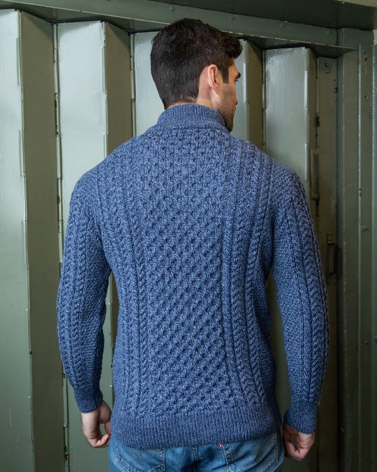 Herren Pullover mit Halbreißverschluss | Klassisches Strickdesign für den Alltag