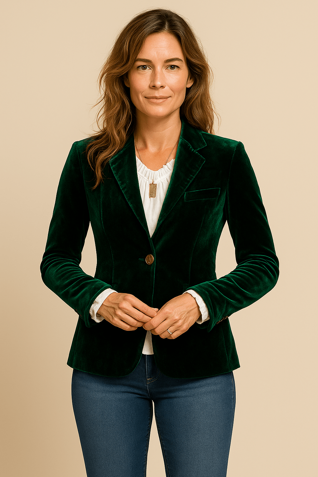 Taillierter Damen Blazer | Stilvolles Sakko mit Kragen und Taschen