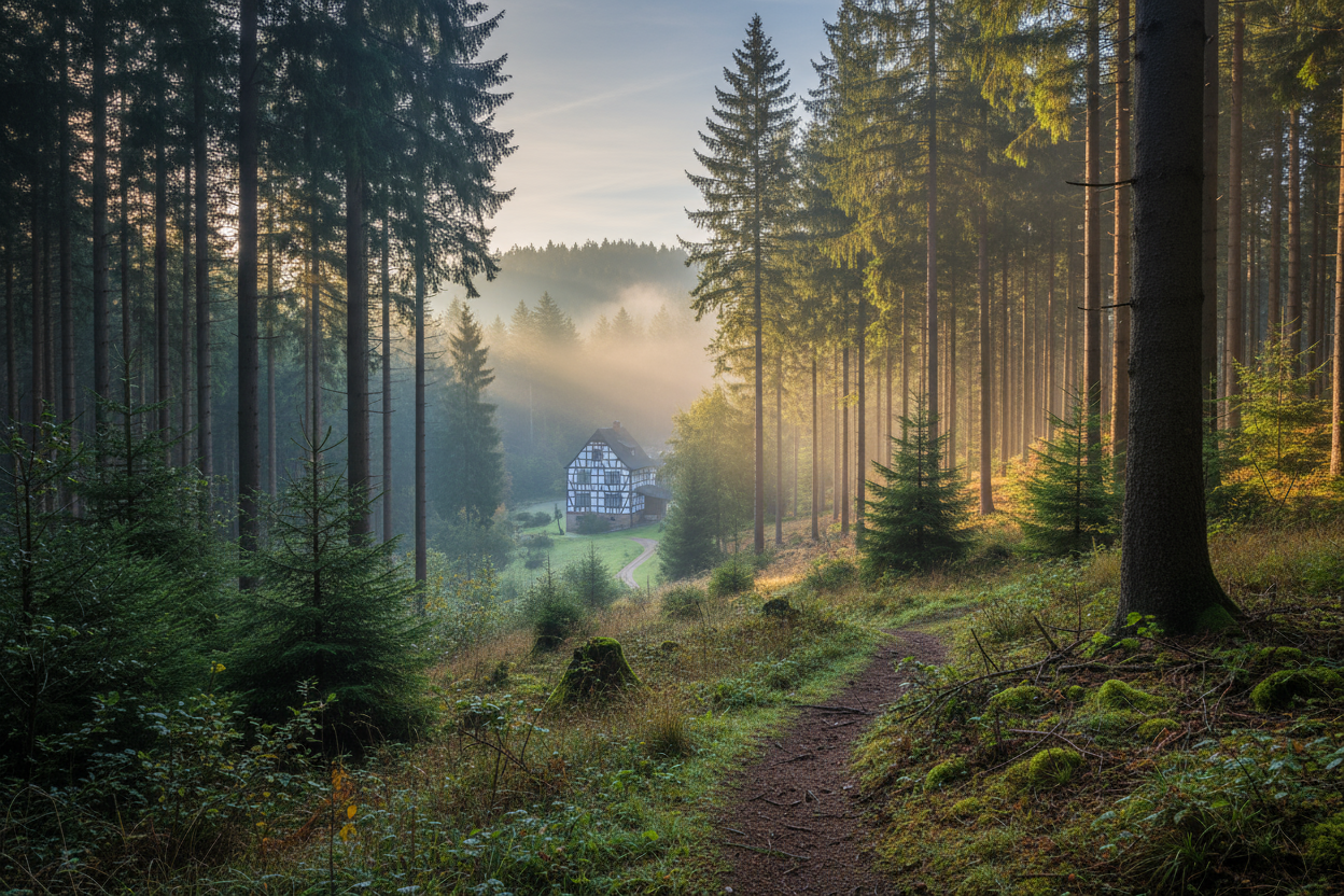 creeer een foto die lijkt op natuur in duitseland voor op de about us page die resoneert met het duitse publiek