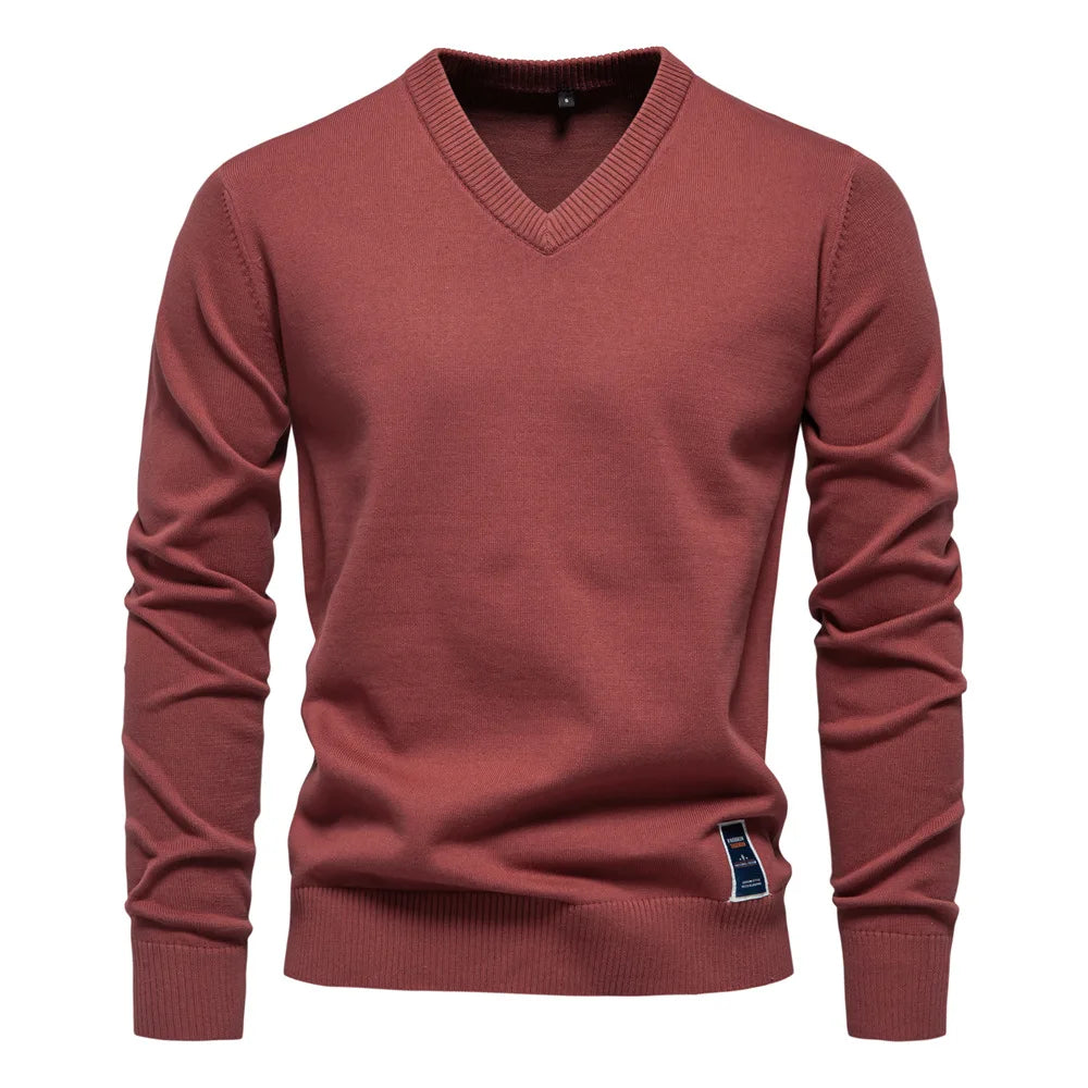 Herren Strickpullover mit V-Ausschnitt | Zeitloser Stil und angenehmer Tragekomfort