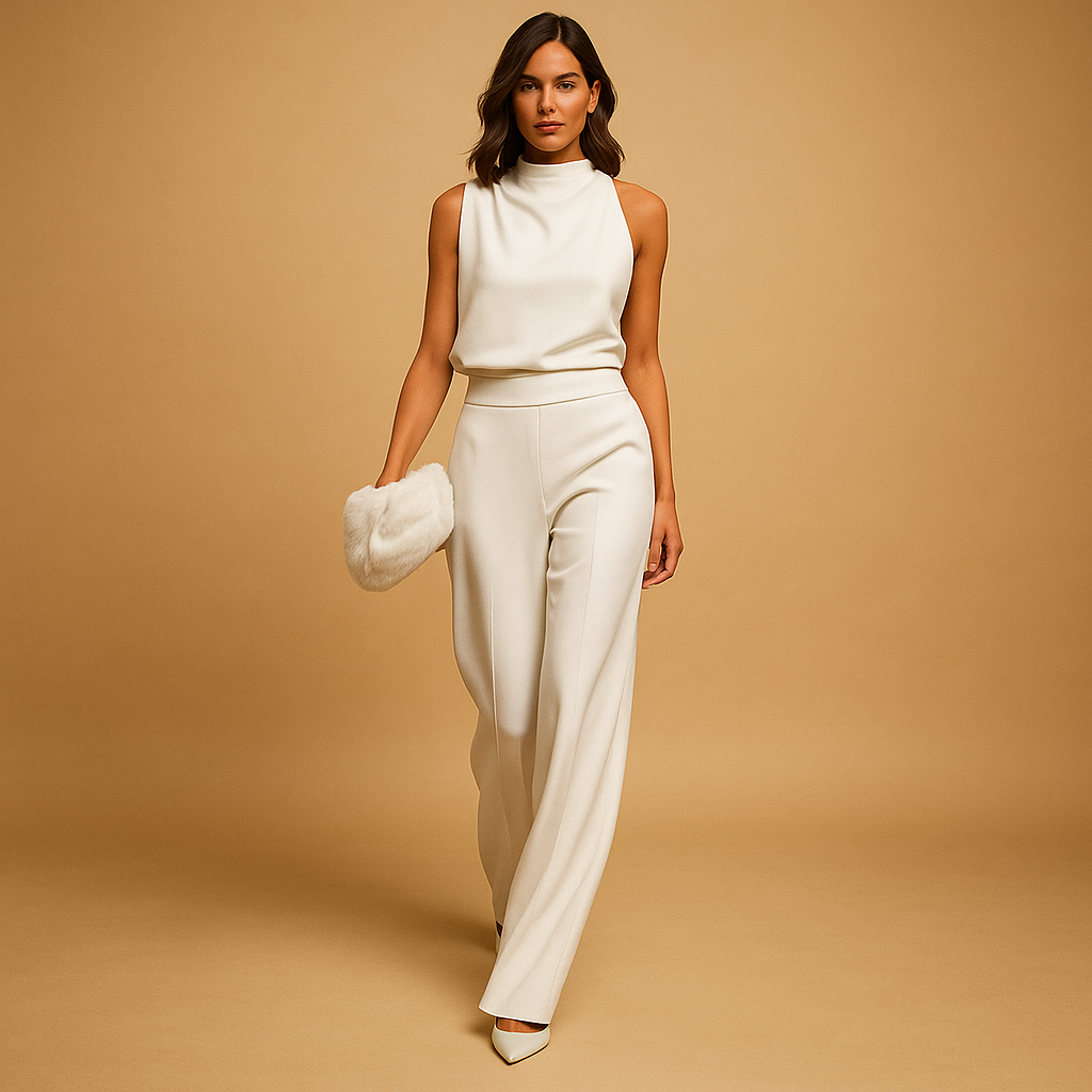Eleganter Jumpsuit mit weitem Bein für Damen
