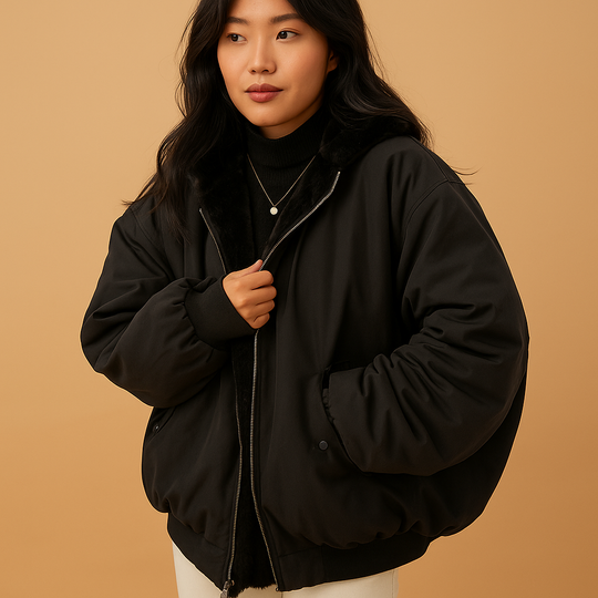 Winterjacke für Damen | Kurz geschnitten mit Kapuze