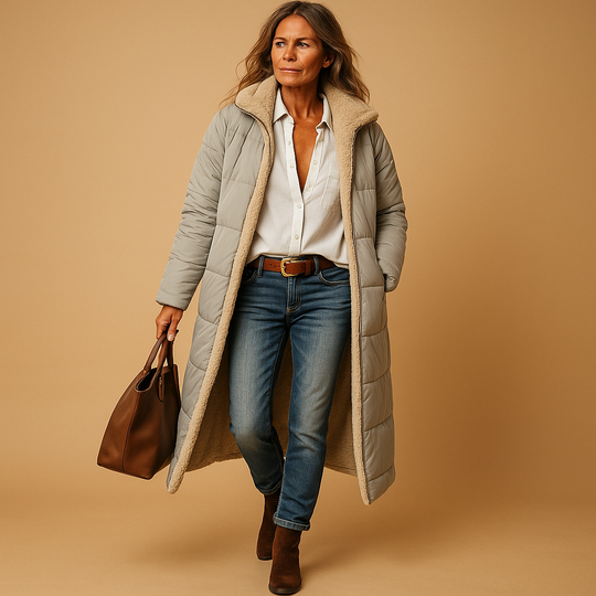 Langer Wintermantel für Damen | Eleganter Stil