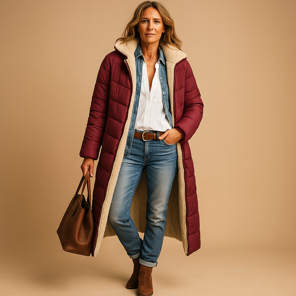 Langer Wintermantel für Damen | Eleganter Stil