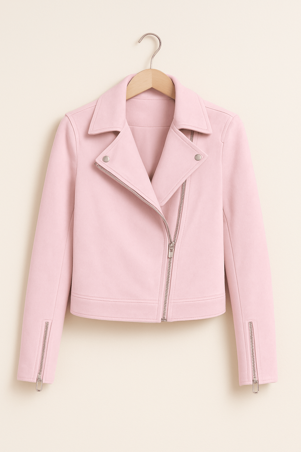 Damen Bikerjacke in Wildlederoptik – Stilvoll & Modern