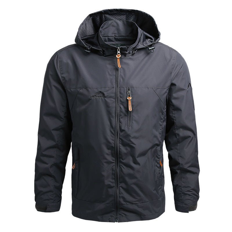 Softshelljacke Herren wasserabweisend mit Kapuze – Outdoor Übergangsjacke