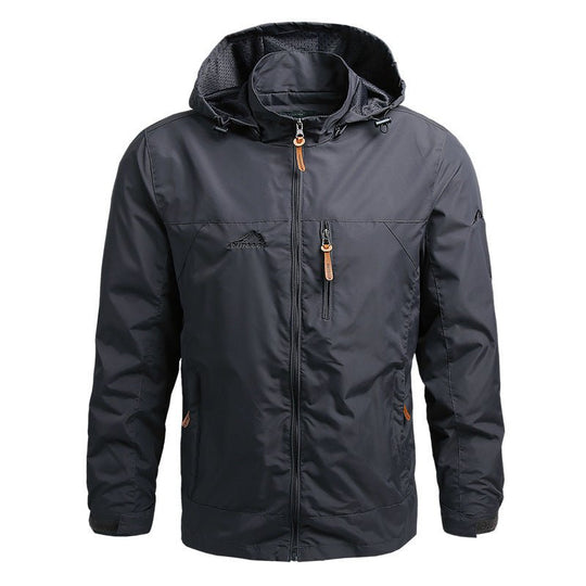 Softshelljacke Herren wasserabweisend mit Kapuze – Outdoor Übergangsjacke