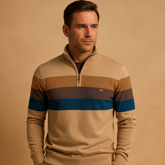Herren Pullover mit Reißverschluss | Moderner Schnitt mit sportlicher Note