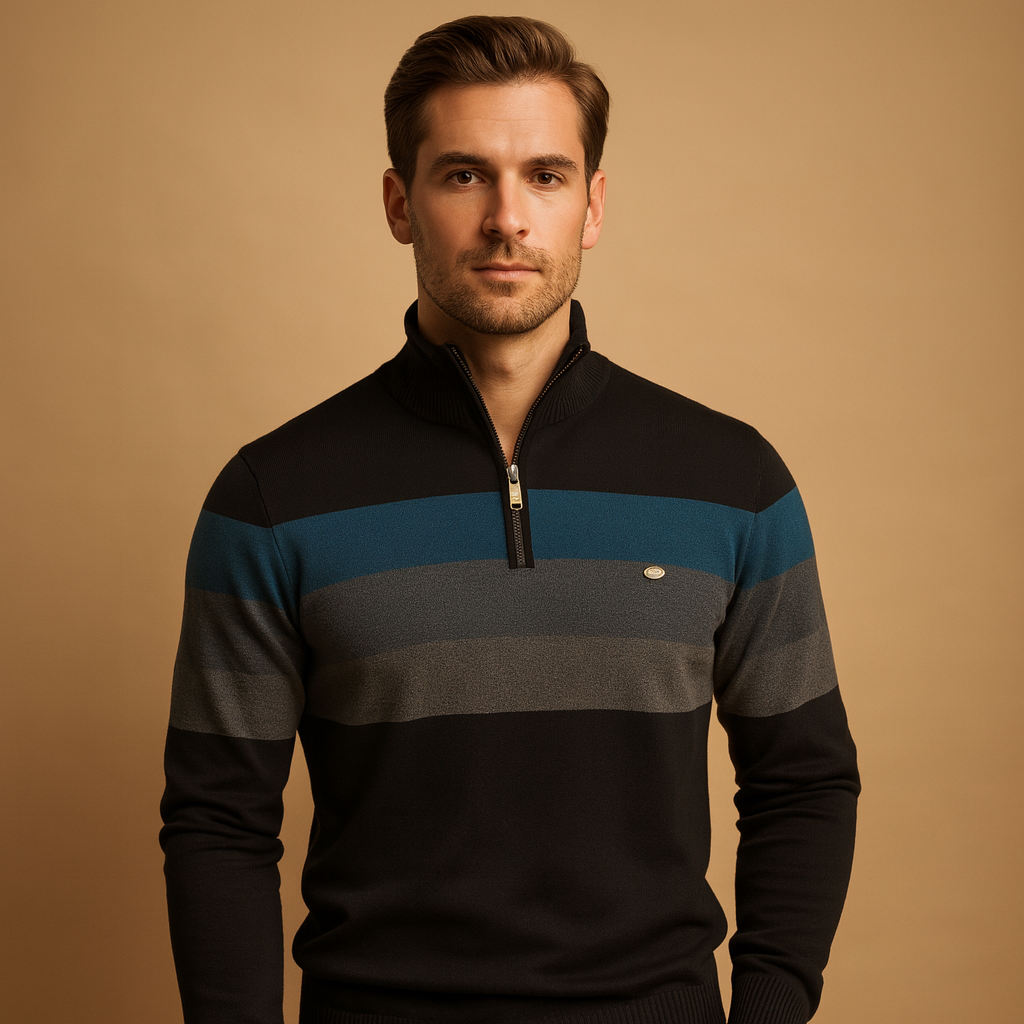 Herren Pullover mit Reißverschluss | Moderner Schnitt mit sportlicher Note