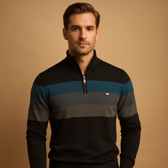 Herren Pullover mit Reißverschluss | Moderner Schnitt mit sportlicher Note