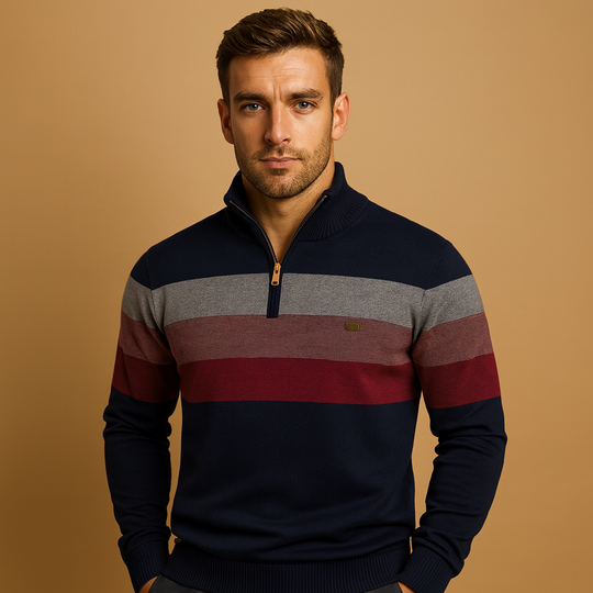 Herren Pullover mit Reißverschluss | Moderner Schnitt mit sportlicher Note