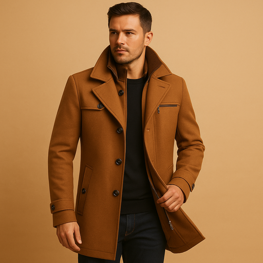 Wasserabweisende Winterjacke mit verstellbaren Bündchen für Herren