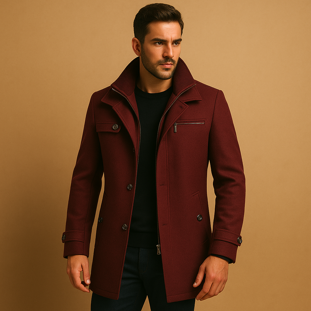Wasserabweisende Winterjacke mit verstellbaren Bündchen für Herren